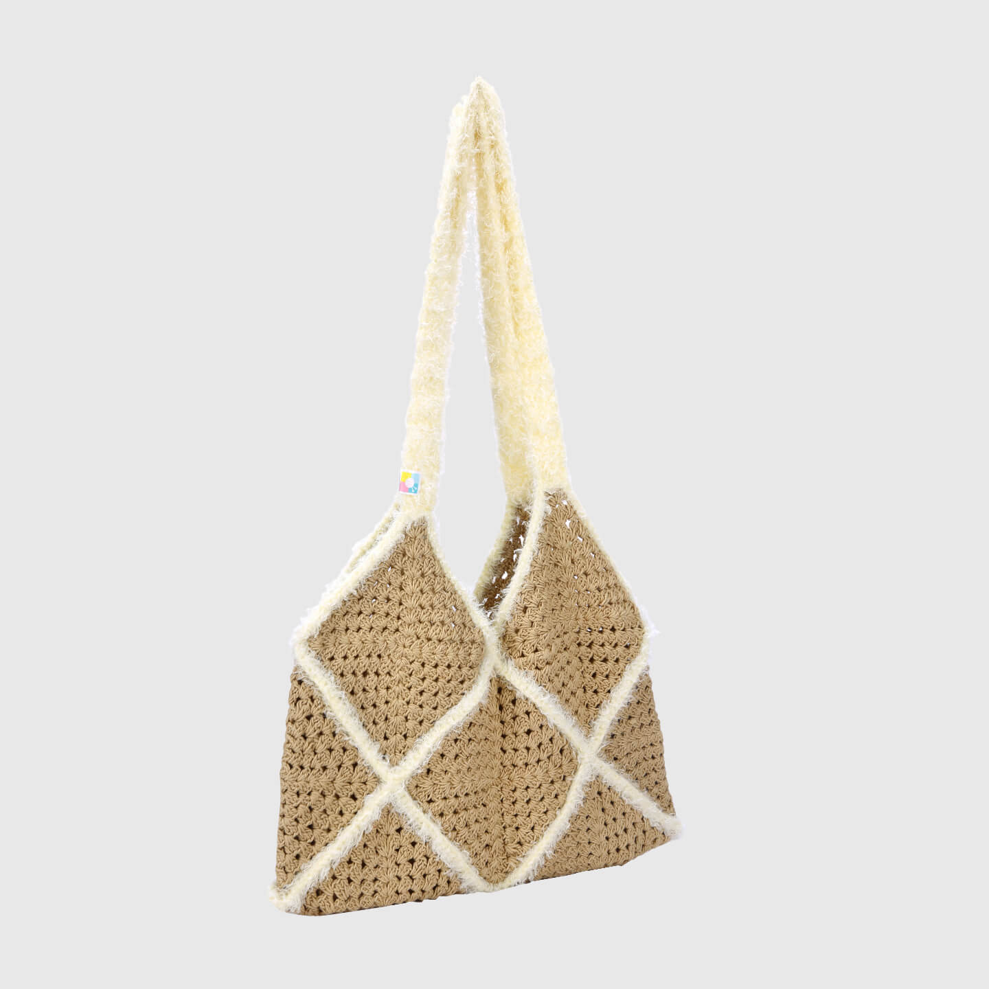 Checkered handbag - Brown 3146