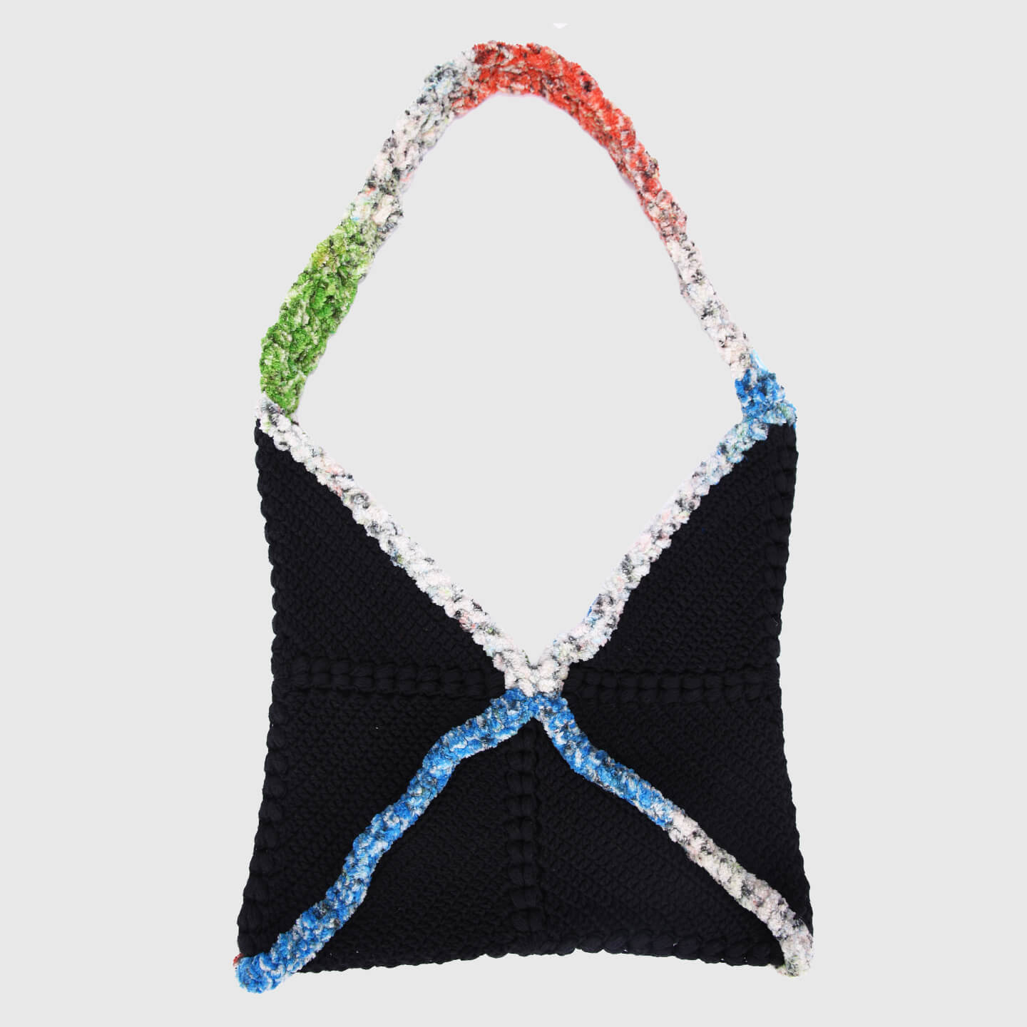 Checkered handbag - Black 3147