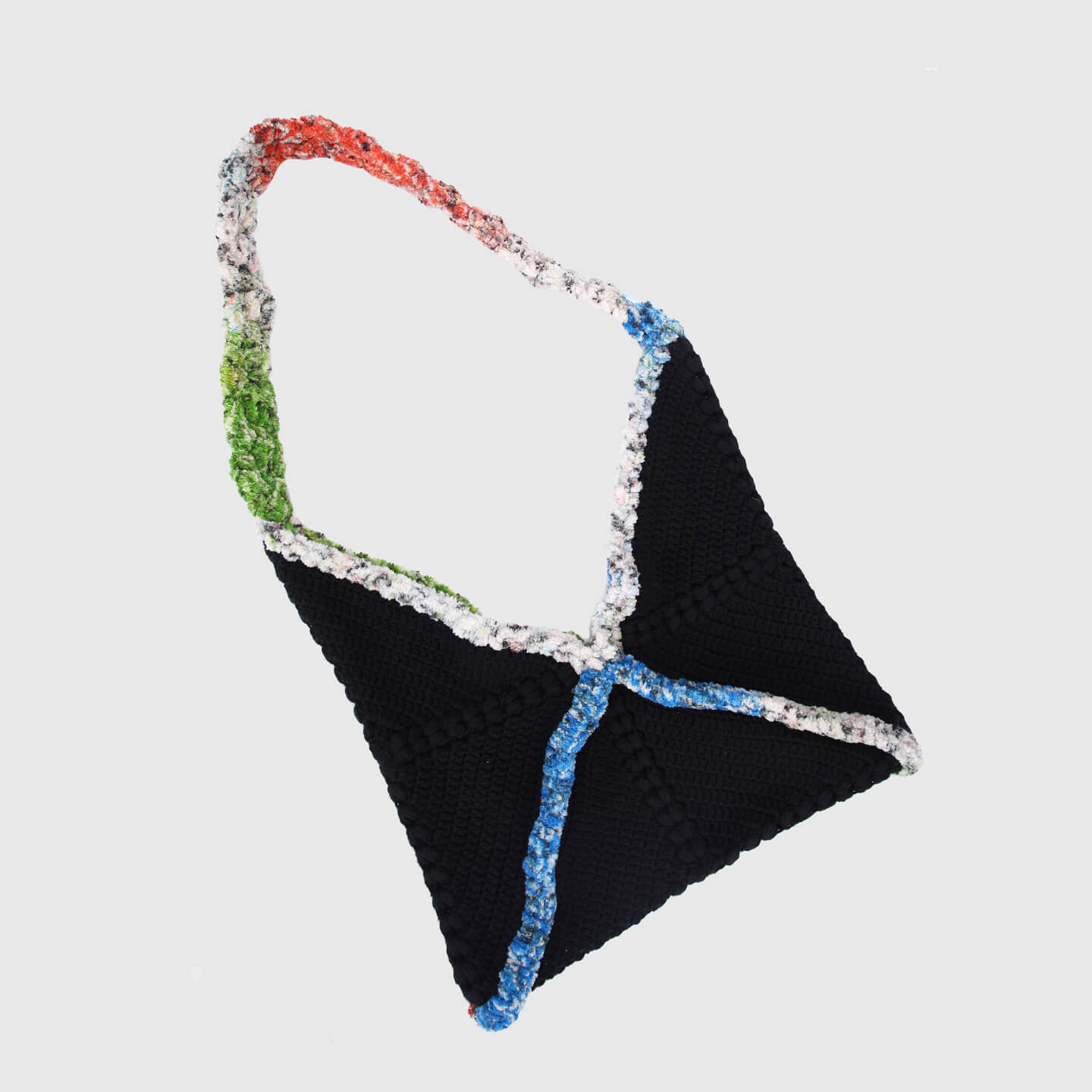 Checkered handbag - Black 3147