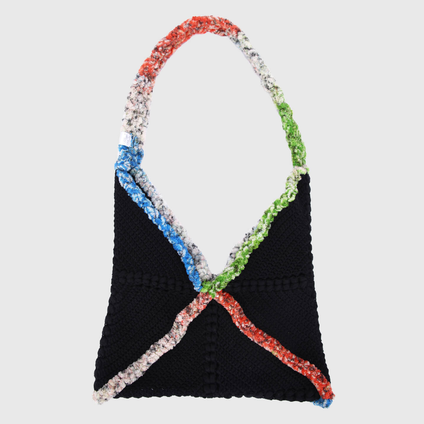 Checkered handbag - Black 3147