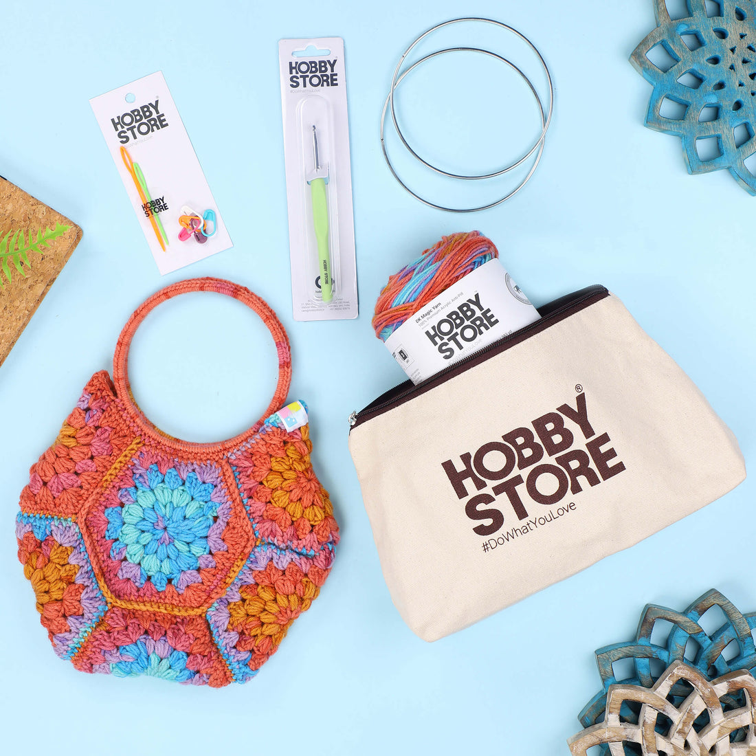 Crochet Kit – Make Crochet Hexagon Bag