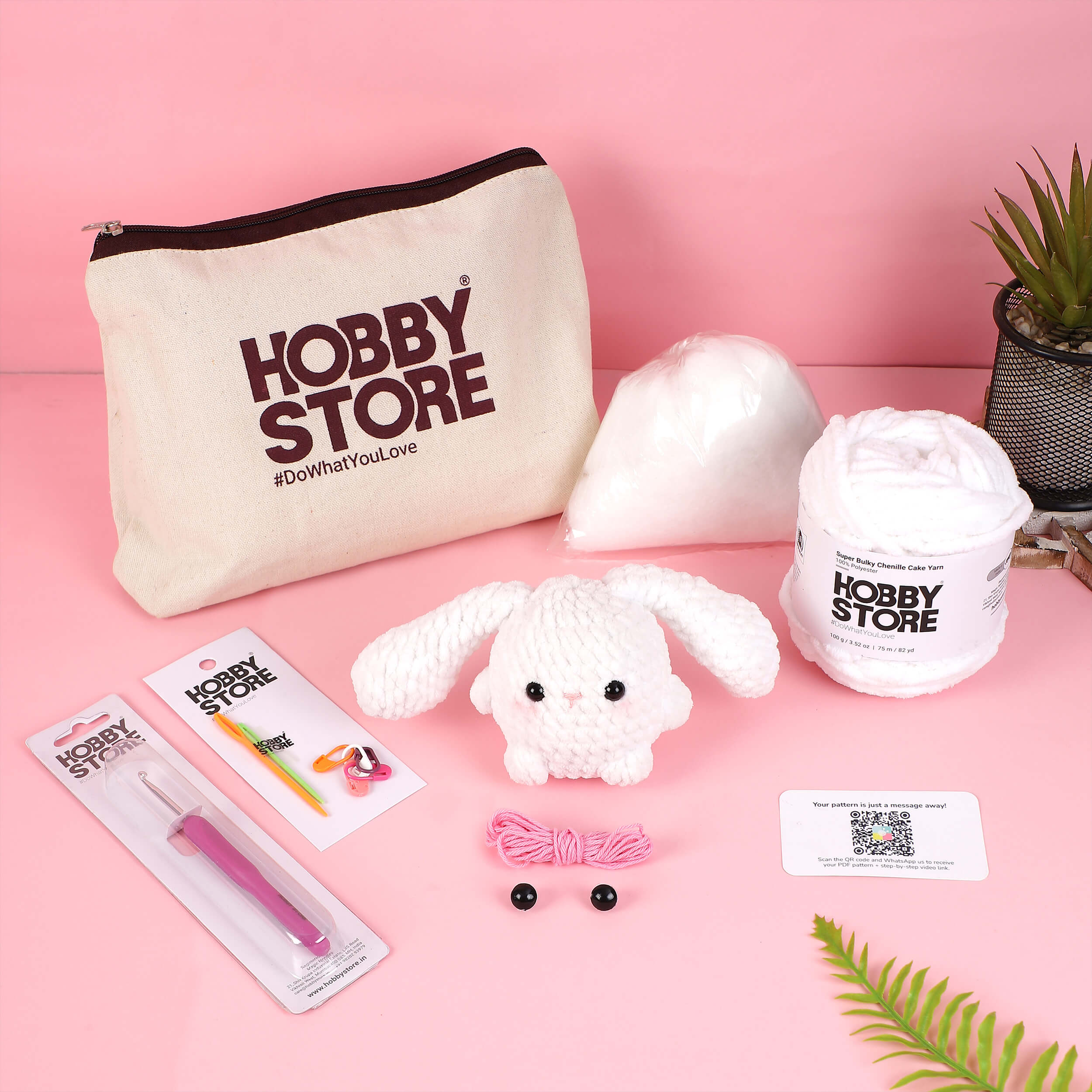 Crochet Kit - Long Eared Bunny Amigurumi
