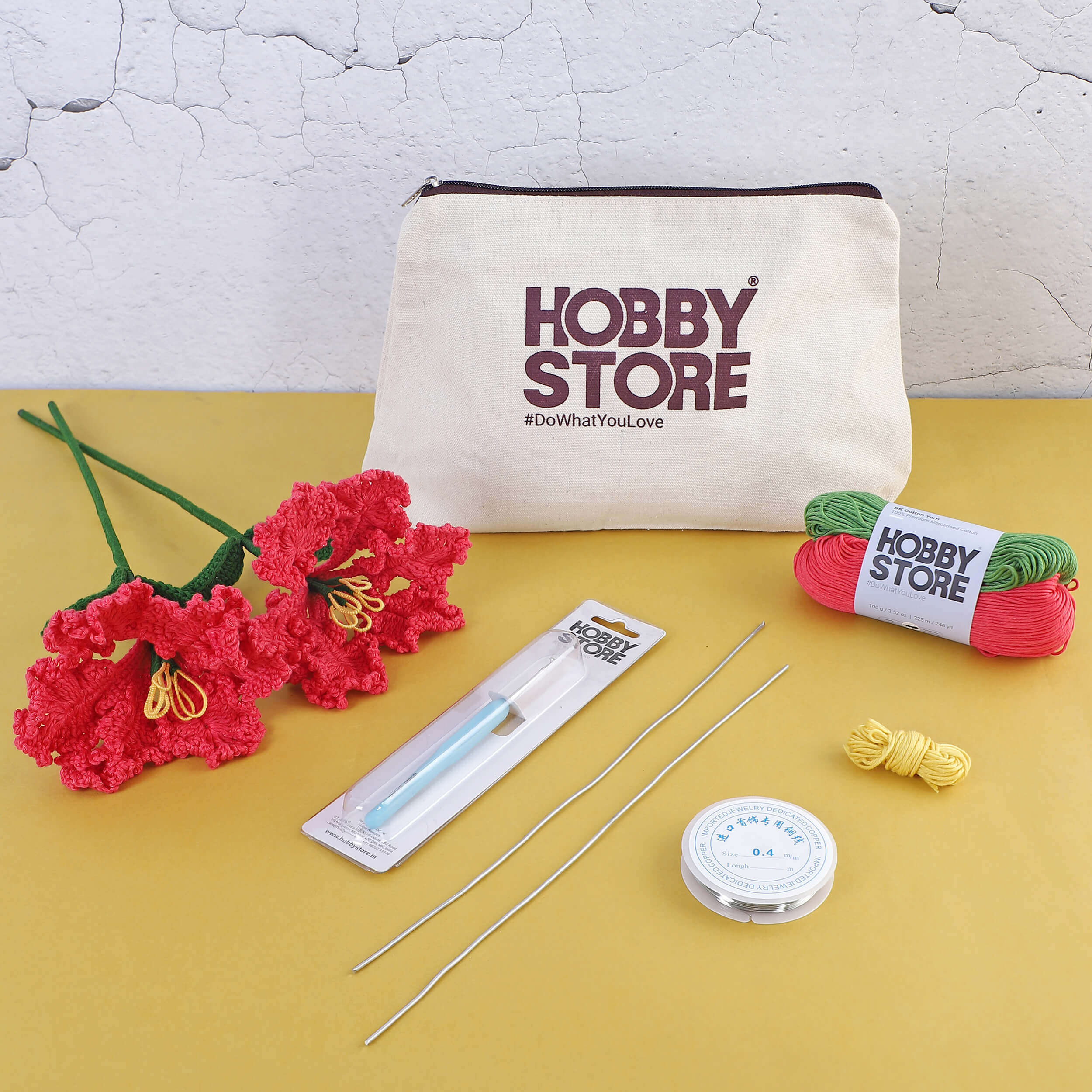 Crochet Kit – Make 2 Crape Myrtle Flowers
