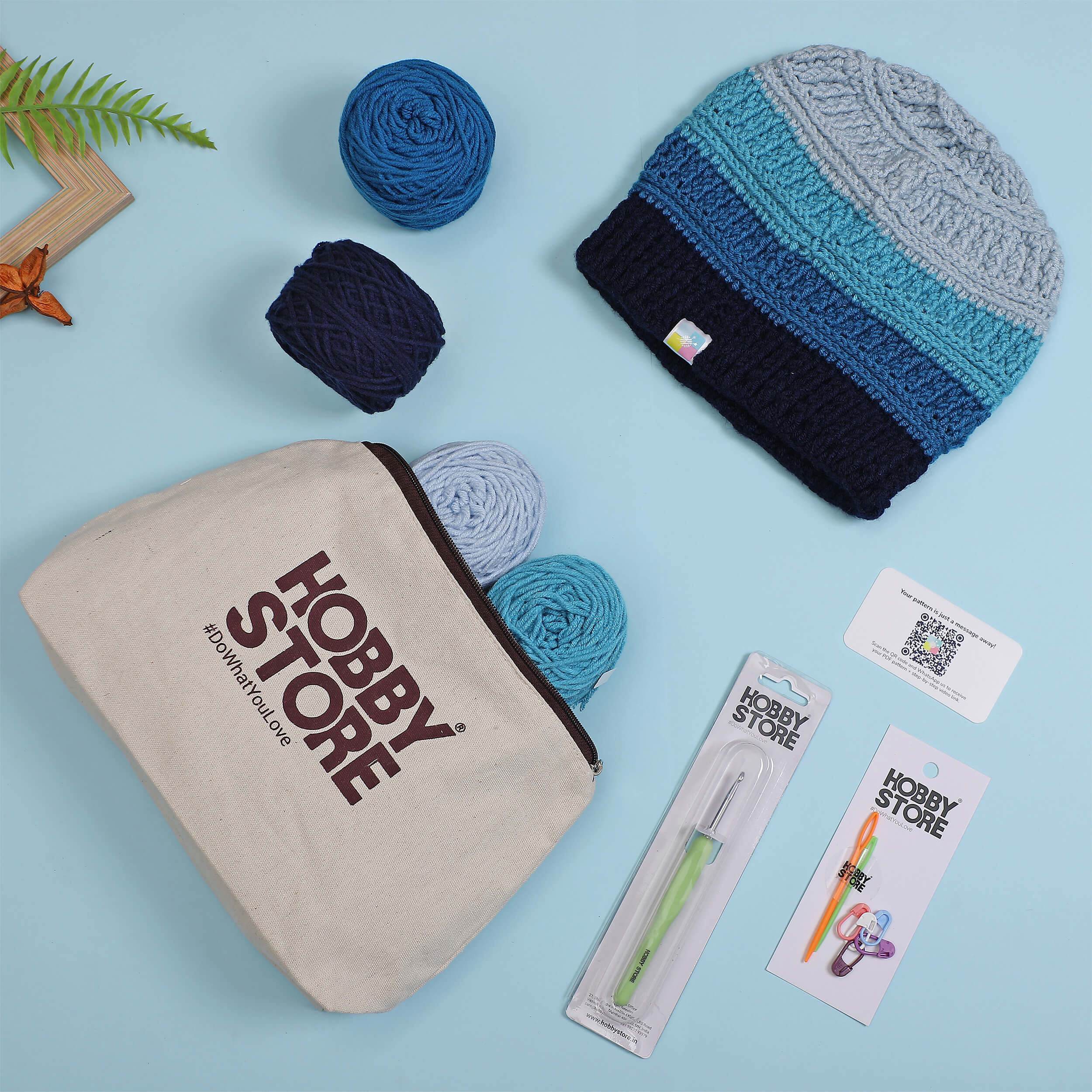 Crochet Kit - Panelled Beanie