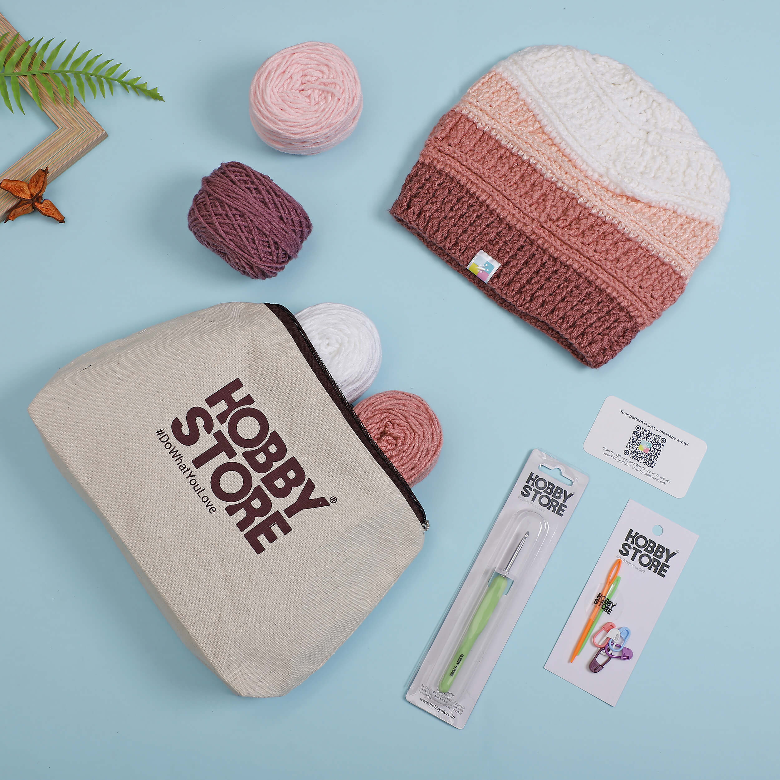 Crochet Kit - Panelled Beanie