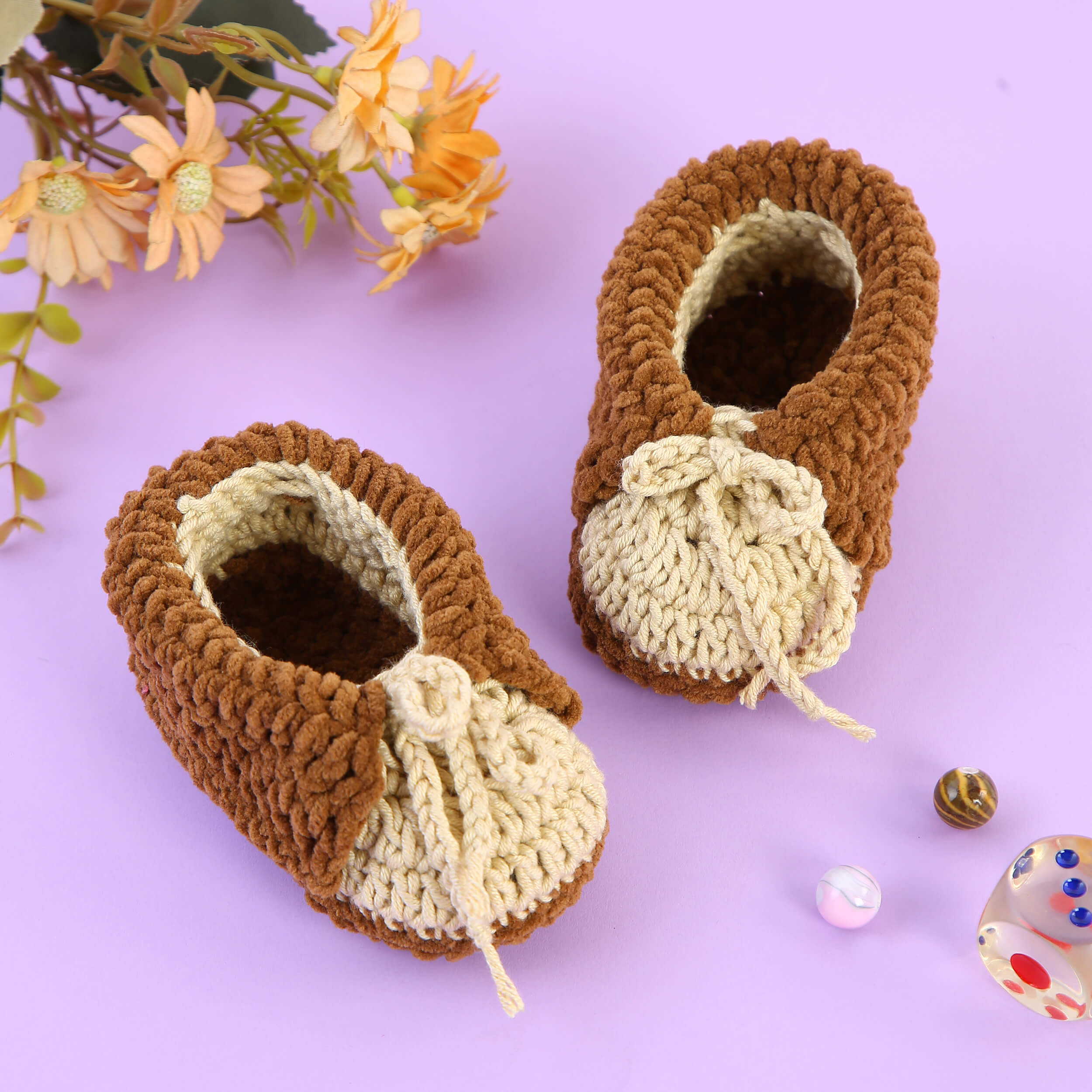 Crochet Kit – Make 4 Adorable Baby Booties