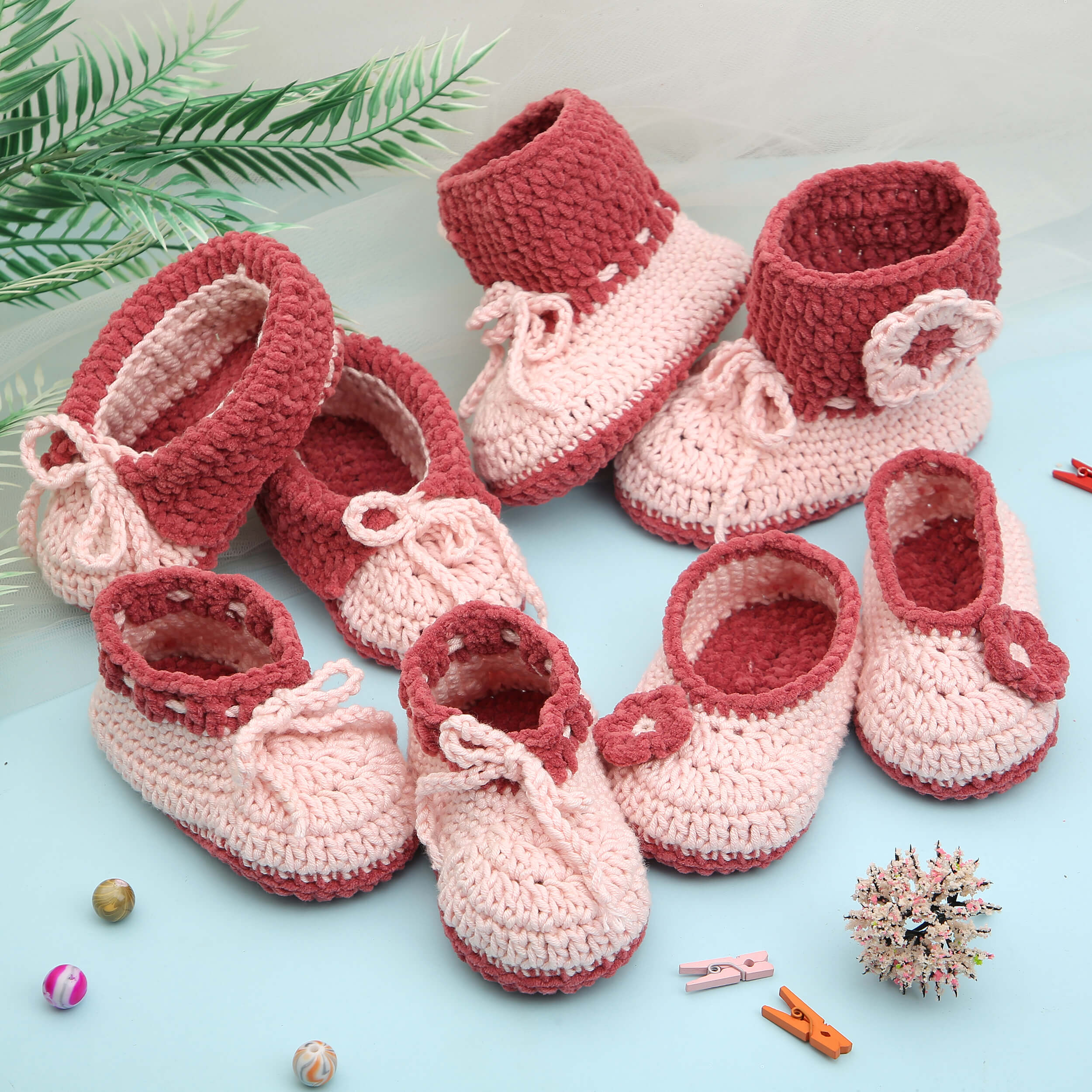 Crochet Kit – Make 4 Adorable Baby Booties
