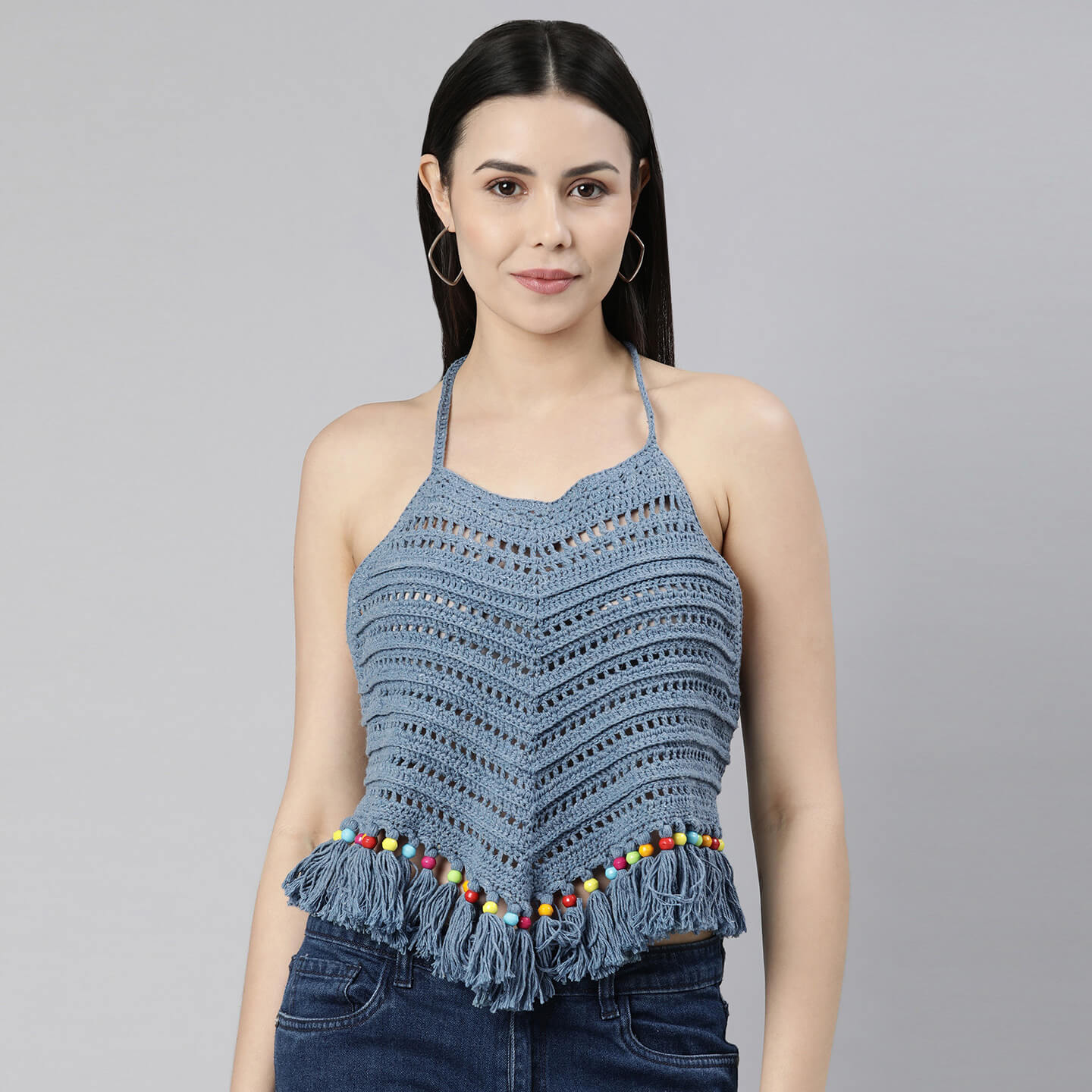 Recycled Denim Halter Top Pattern
