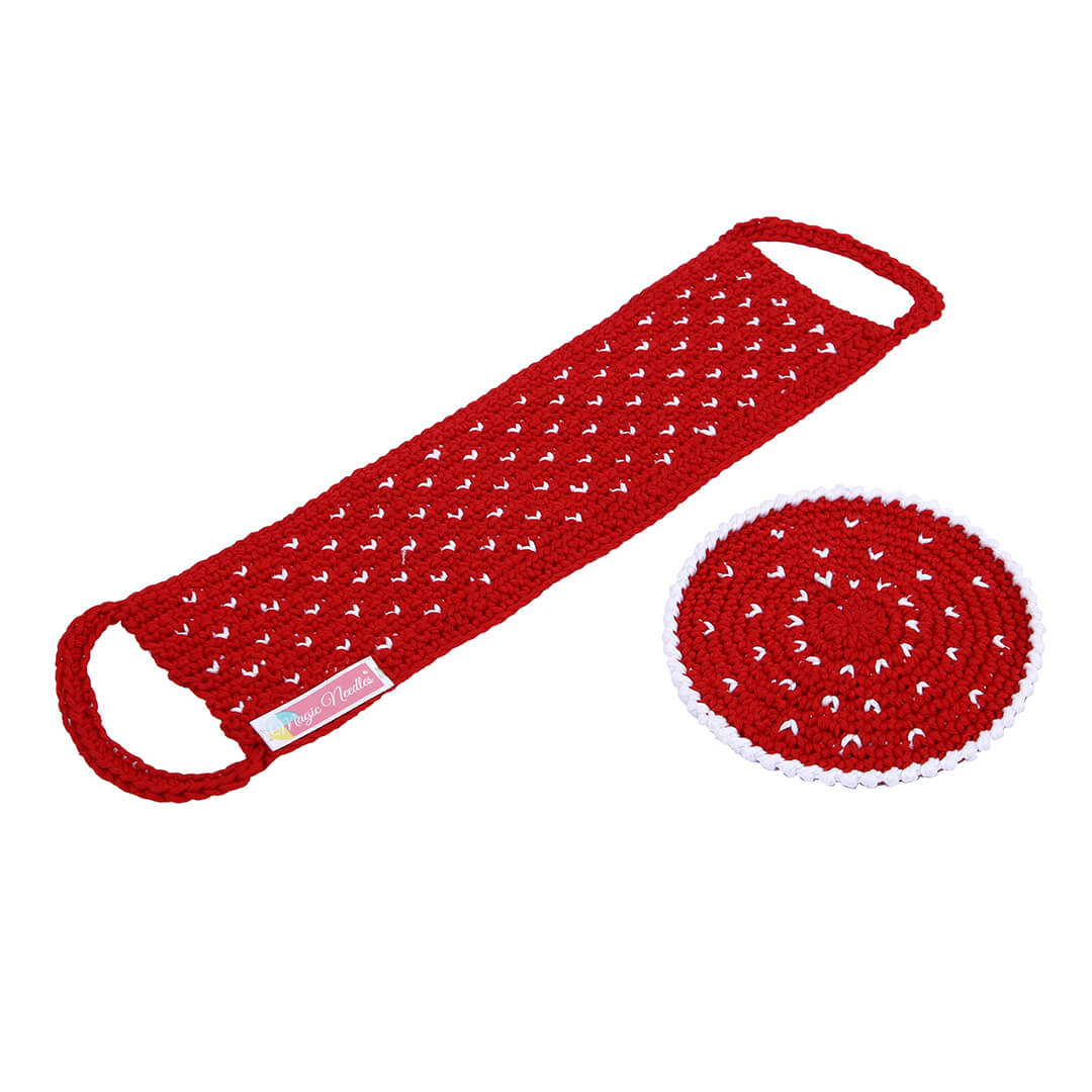 Crochet Cup Cozy and Coaster Set - 10342