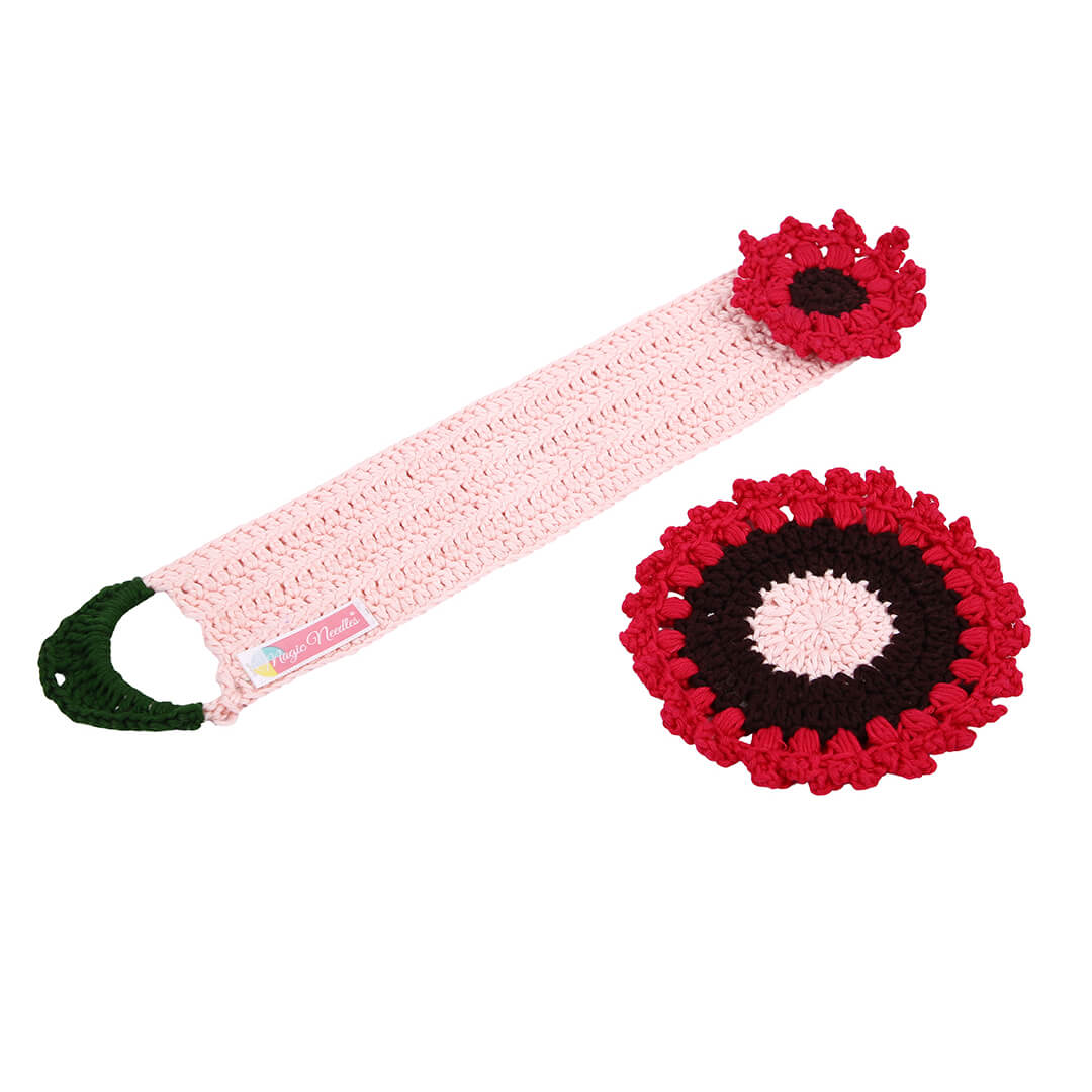 Crochet Cup Cozy and Coaster Set - 10343