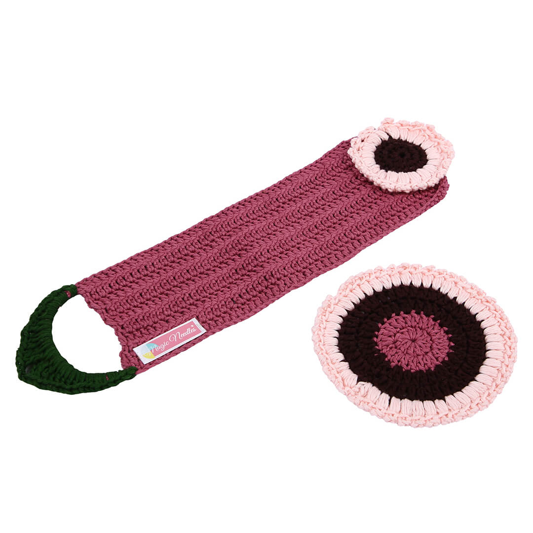 Crochet Cup Cozy and Coaster Set - 10344