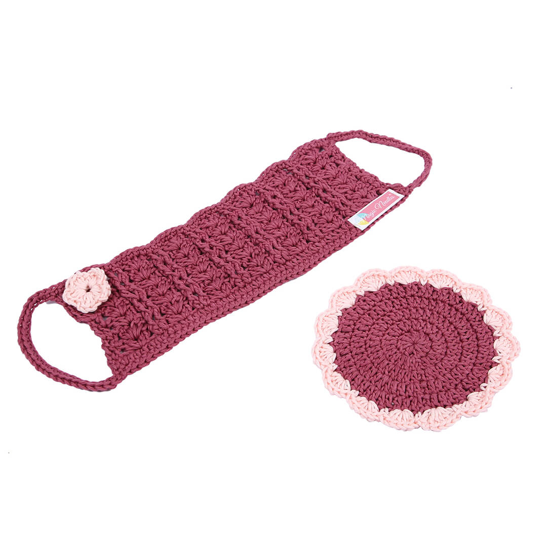 Crochet Cup Cozy and Coaster Set - 10345