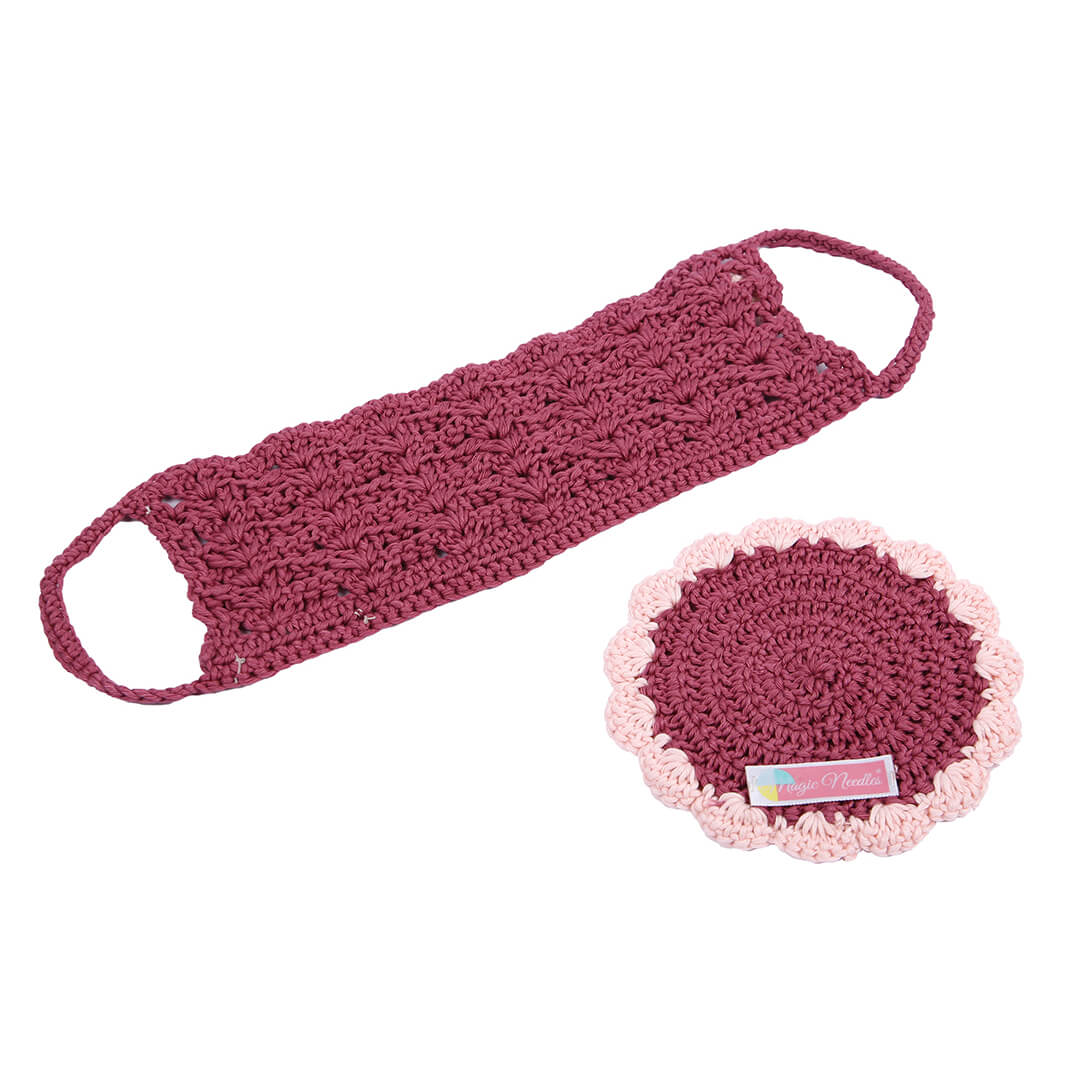 Crochet Cup Cozy and Coaster Set - 10345