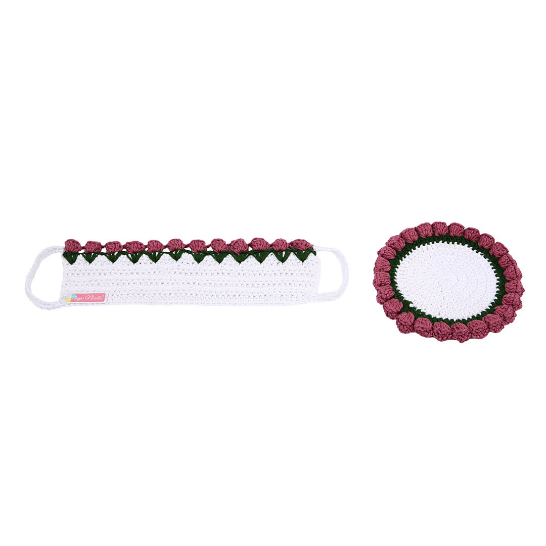 Crochet Cup Cozy and Coaster Set - 10348