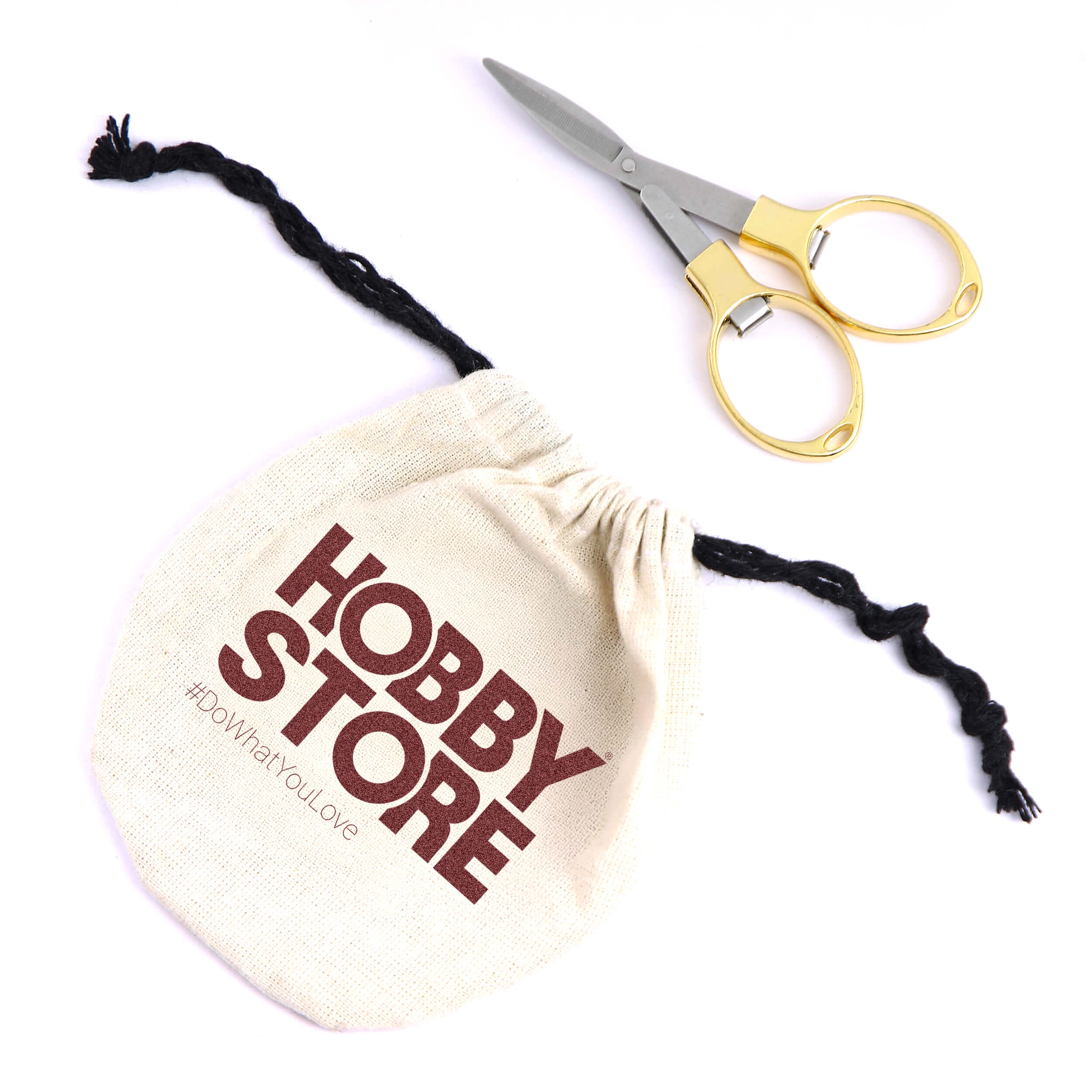Folding Scissors by Hobby Store - Gold