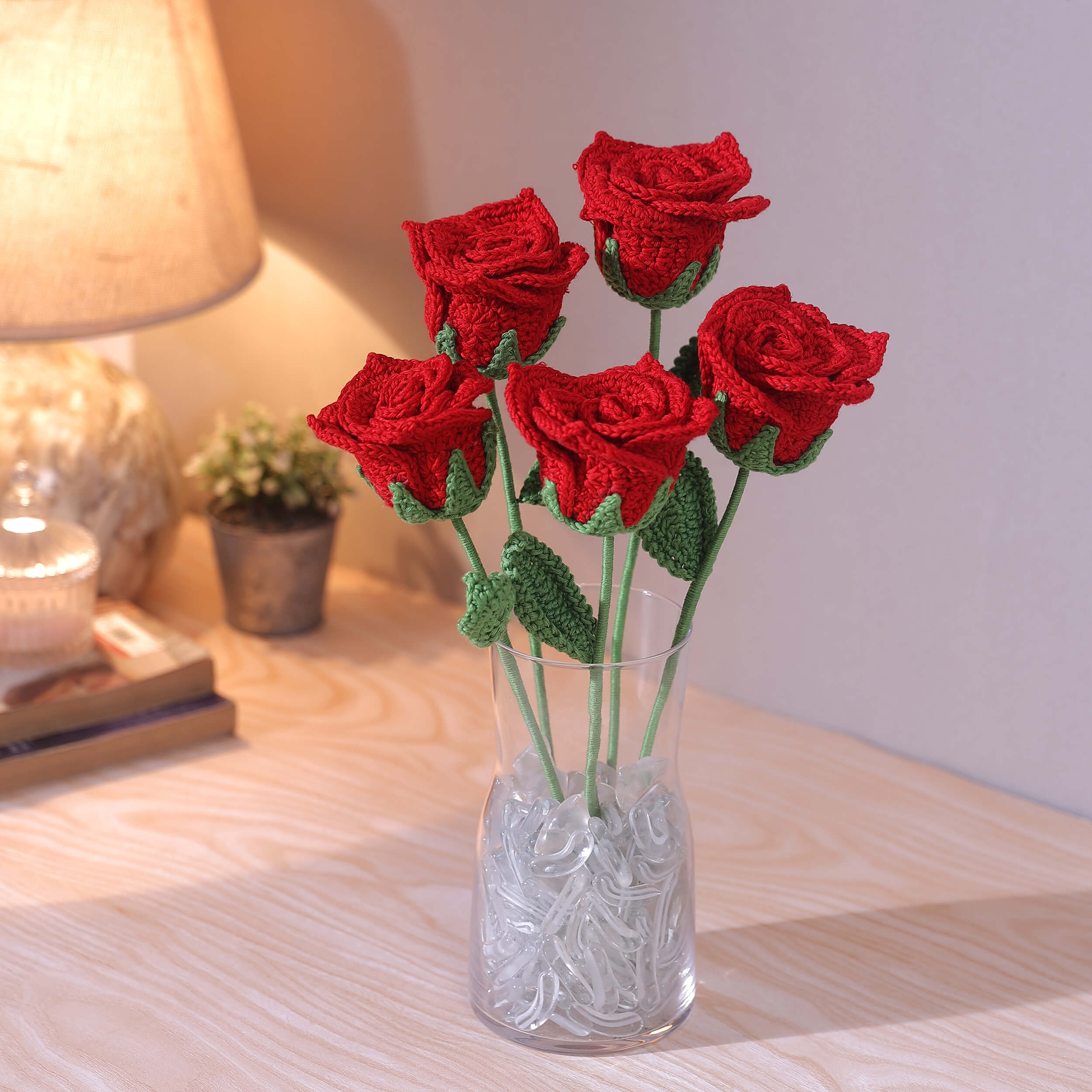 Gradient Roses - Handcrafted Crochet Flowers