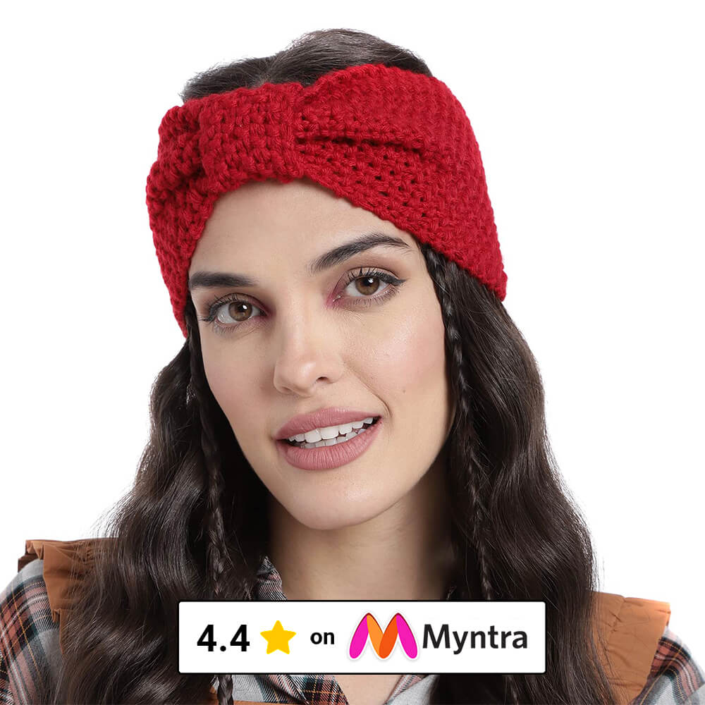 Bow Headband - Red 2698