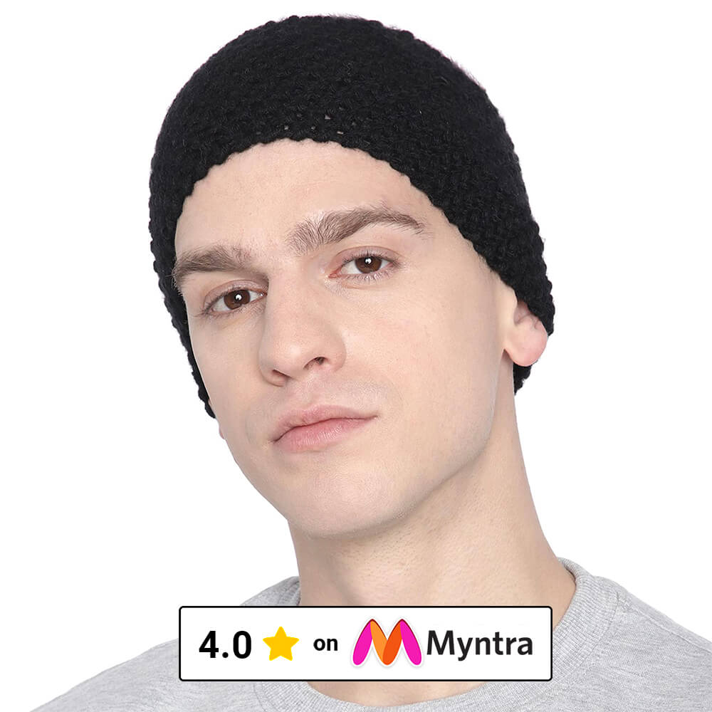 Knitted Headband - Black 602