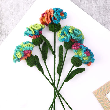 Charming Carnations - Handcrafted Crochet Flowers