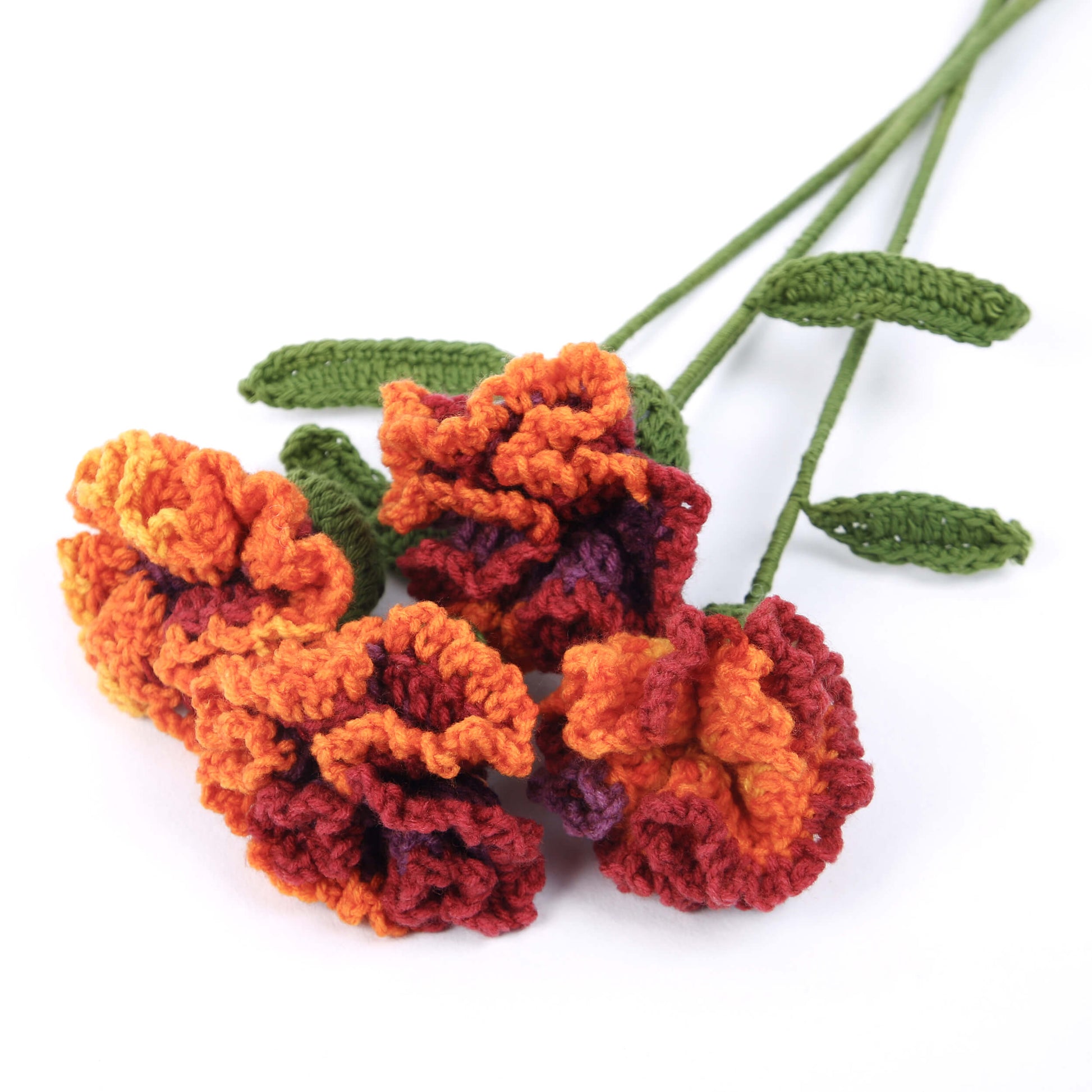 Charming Carnations - Handcrafted Crochet Flowers