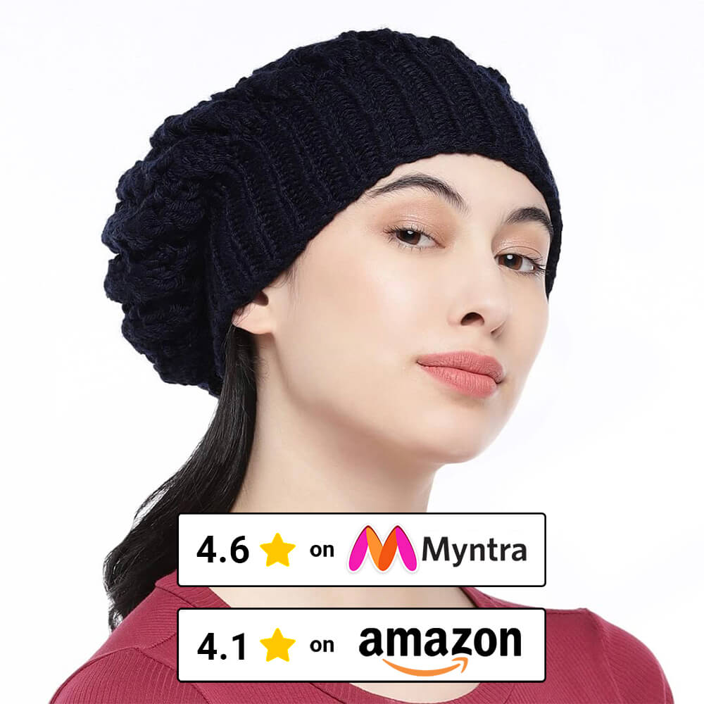 Navy Blue Beanie - 822