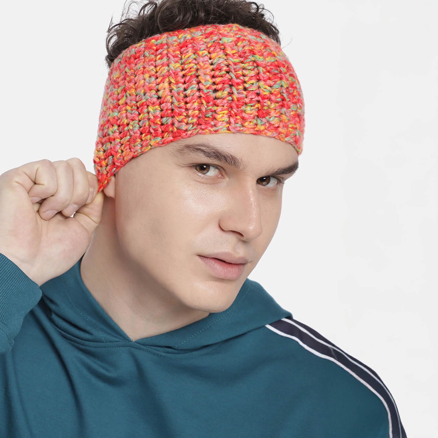 Crochet Headband - Orange 10411