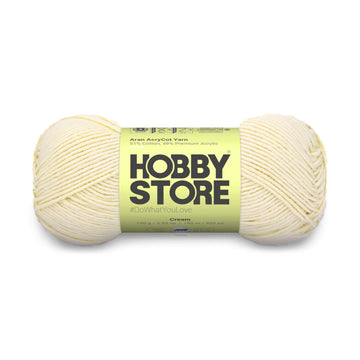 Aran AcryCot Yarn by Hobby Store - Cream - 11027