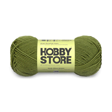 Aran AcryCot Yarn by Hobby Store - Dark Olive Green - 11011