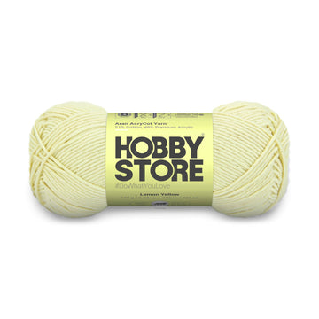 Aran AcryCot Yarn by Hobby Store - Lemon Yellow - 11005