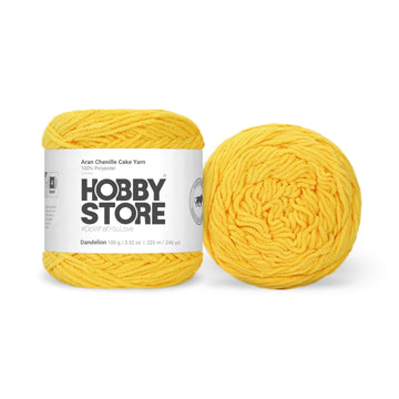 Aran Chenille Cake Yarn by Hobby Store - Dandelion 49141