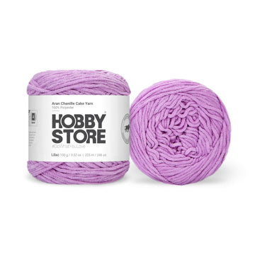 Aran Chenille Cake Yarn by Hobby Store - Lilac 49137