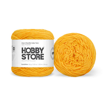 Aran Chenille Cake Yarn by Hobby Store - Sunshine 49145