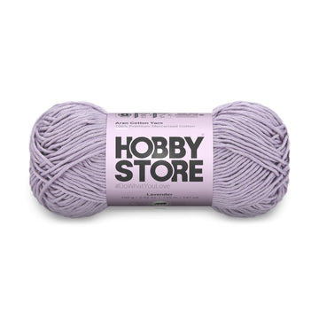 Aran Mercerised Cotton Yarn by Hobby Store - Lavender - 422