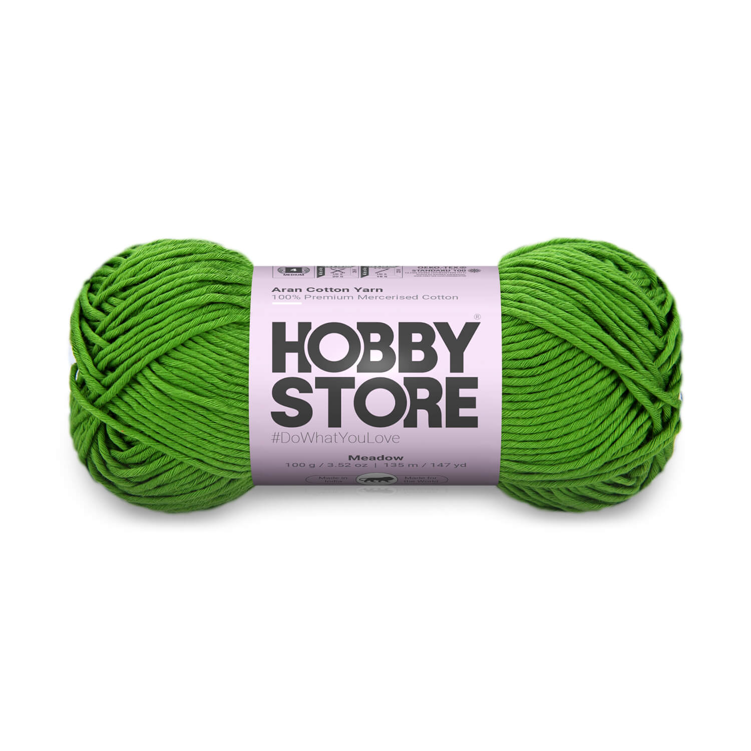 Aran Mercerised Cotton Yarn by Hobby Store - Meadow - 430