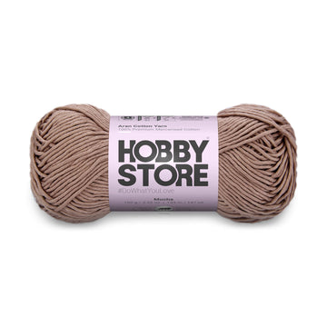 Aran Mercerised Cotton Yarn by Hobby Store - Mocha - 431