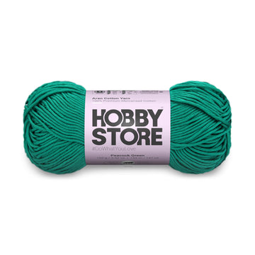 Aran Mercerised Cotton Yarn by Hobby Store - Peacock Green - 436