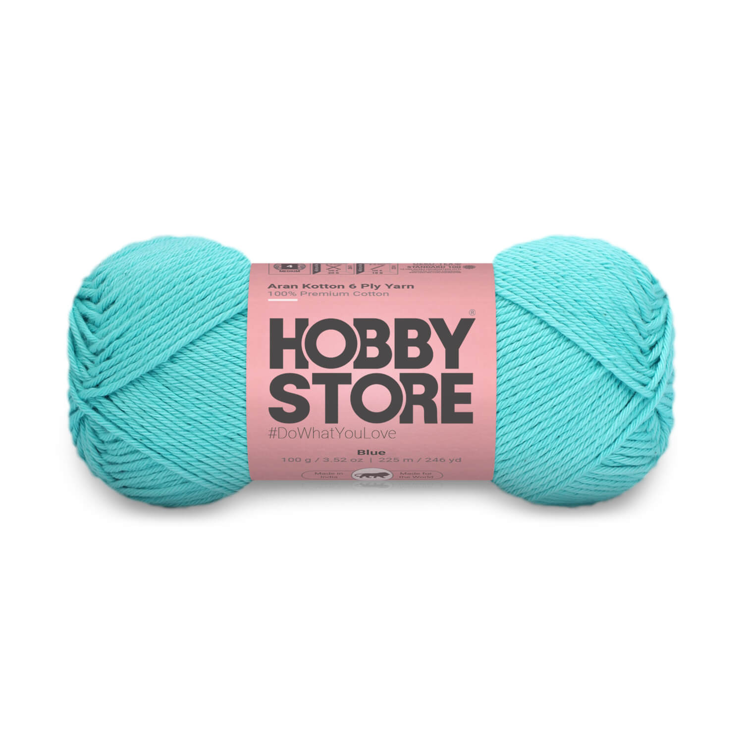 Aran Kotton 6 Ply Yarn by Hobby Store - Blue 505