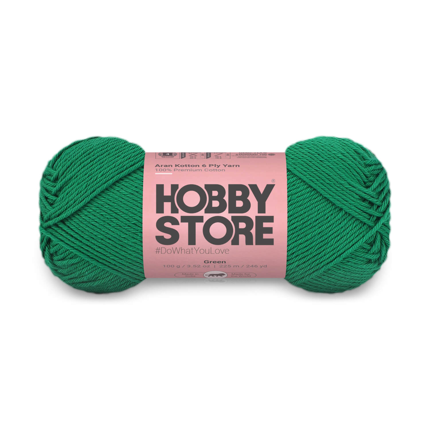 Aran Kotton 6 Ply Yarn by Hobby Store - Green 544 – Magic Needles
