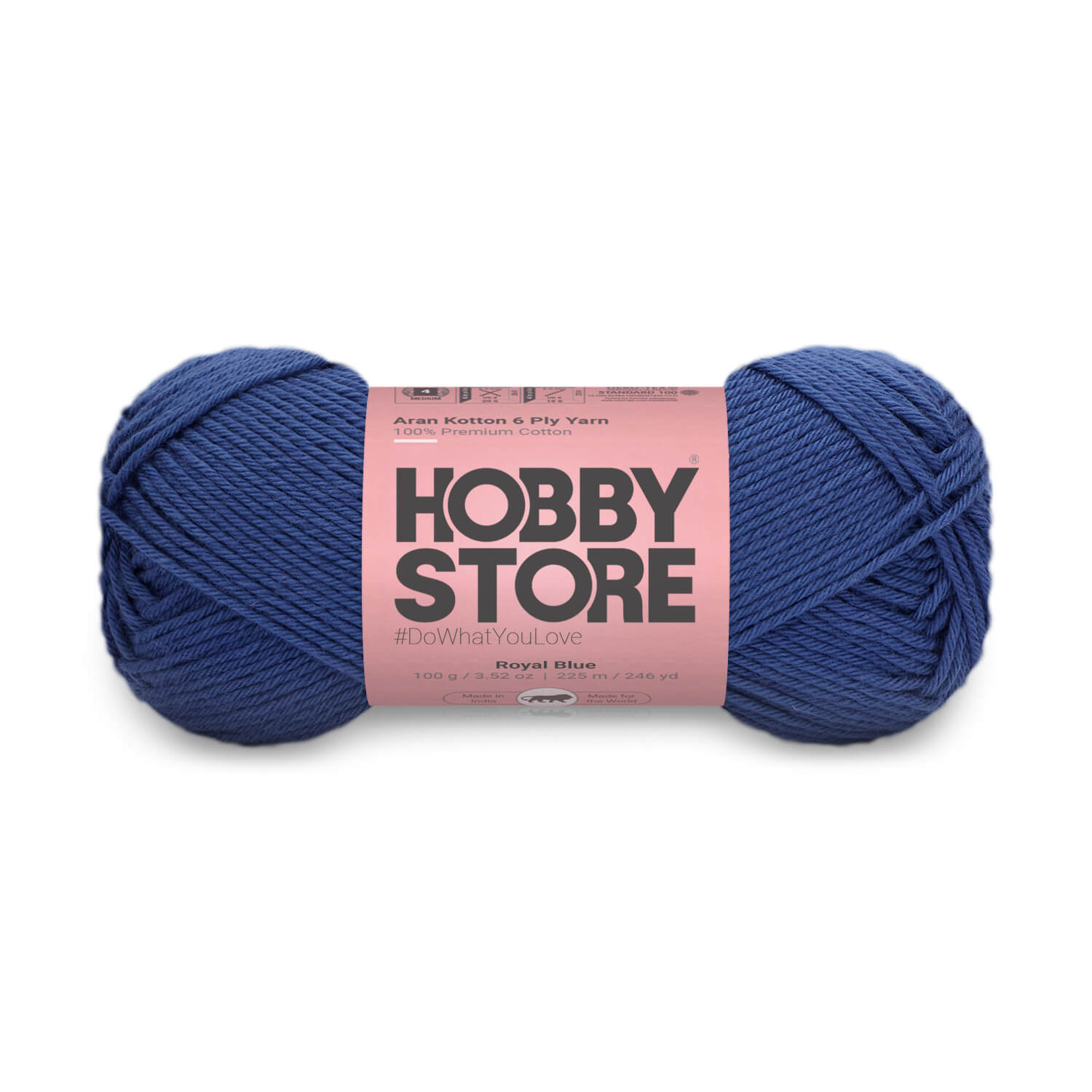 Aran Kotton 6 Ply Yarn by Hobby Store - Royal Blue 525 – Magic Needles