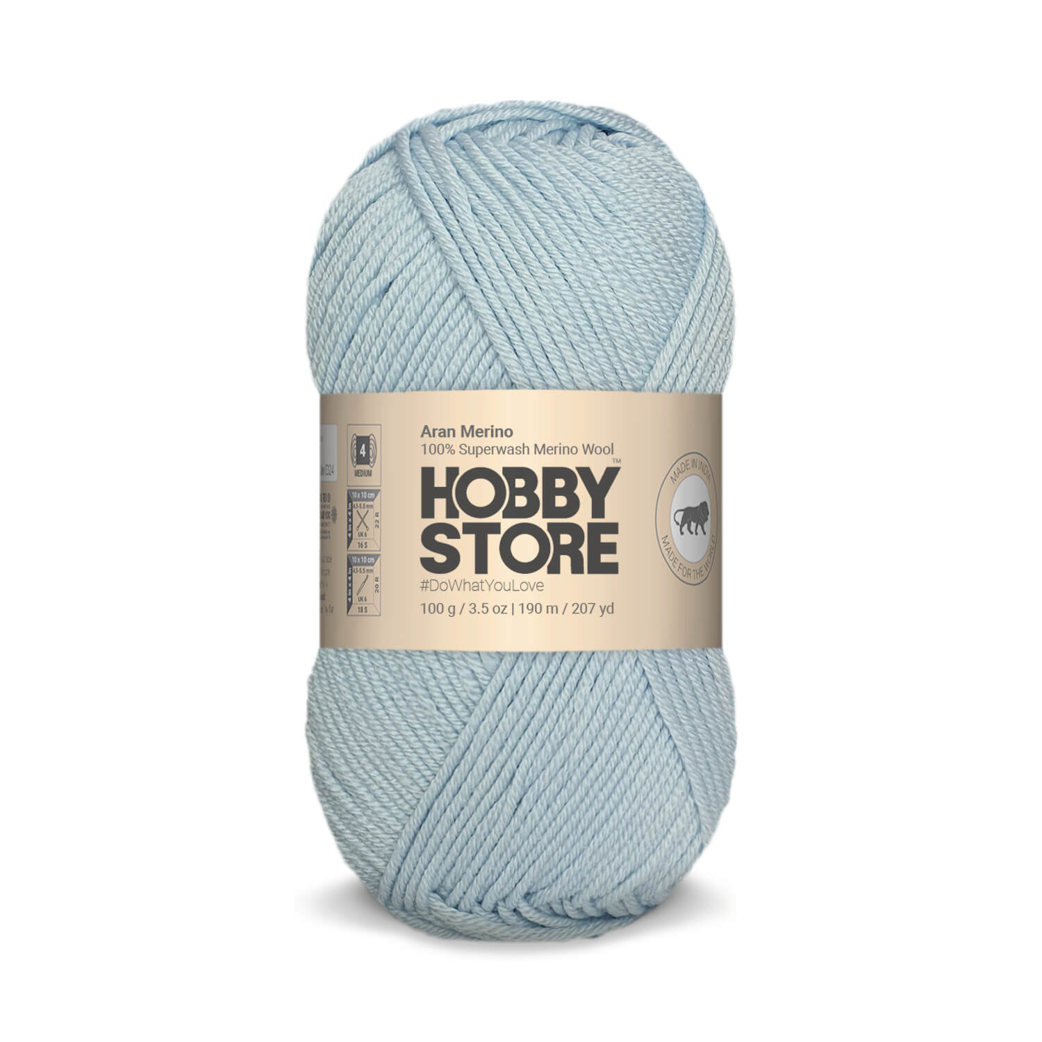 Aran Merino Wool by Hobby Store - Baby Blue AM022