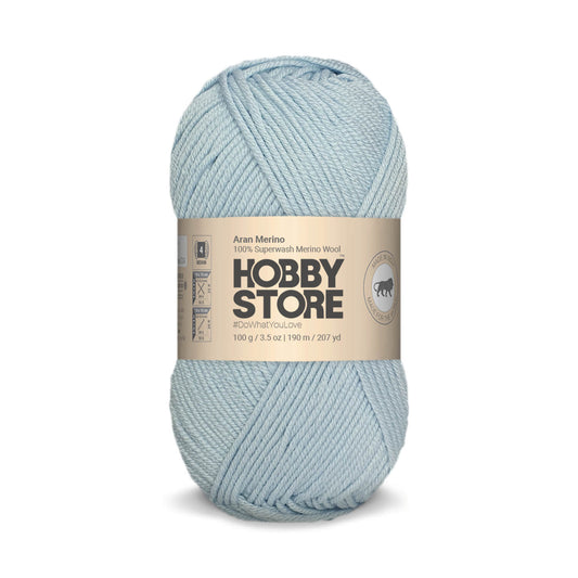 Aran Merino Wool by Hobby Store - Baby Blue AM022