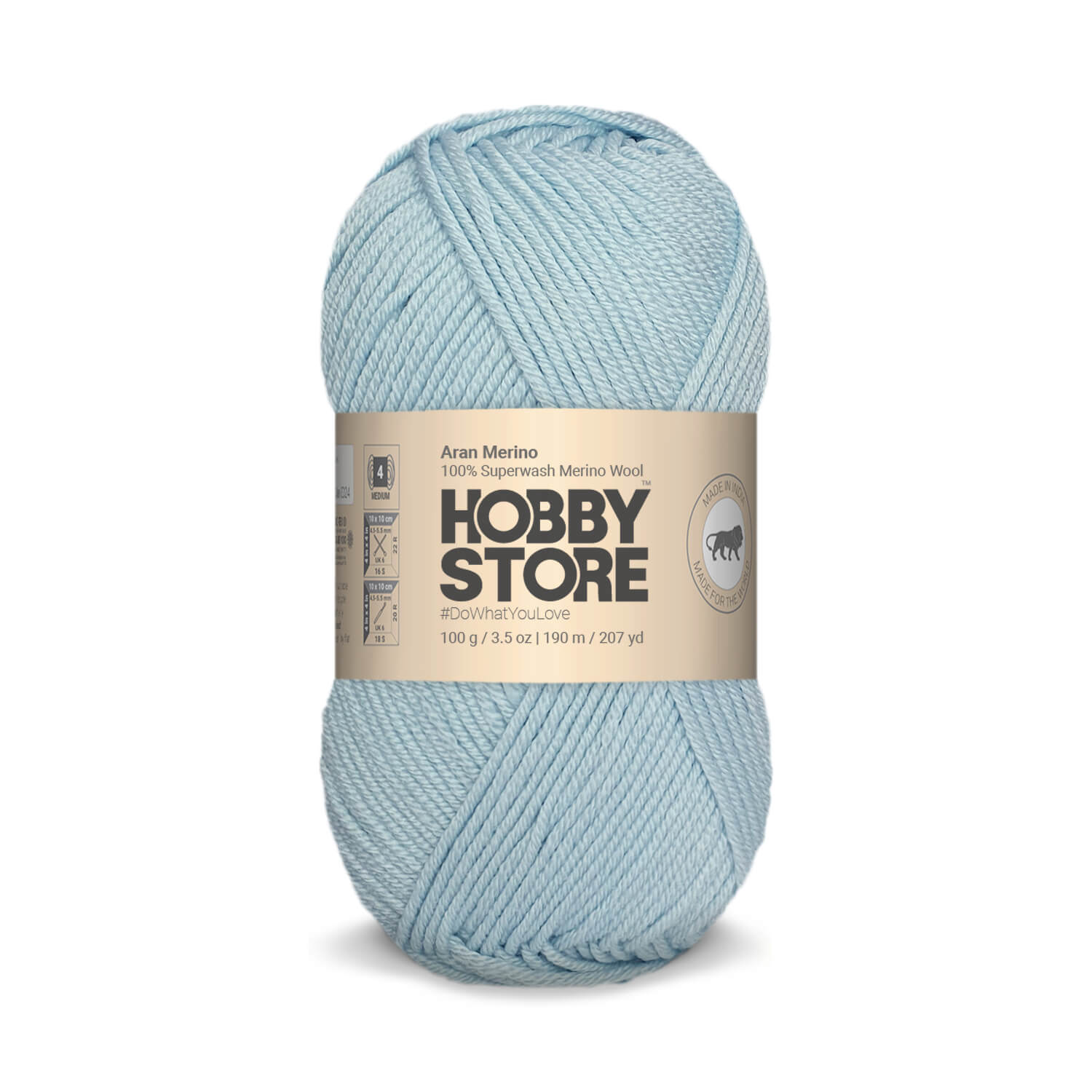 Aran Merino Wool by Hobby Store - Baby Blue AM022