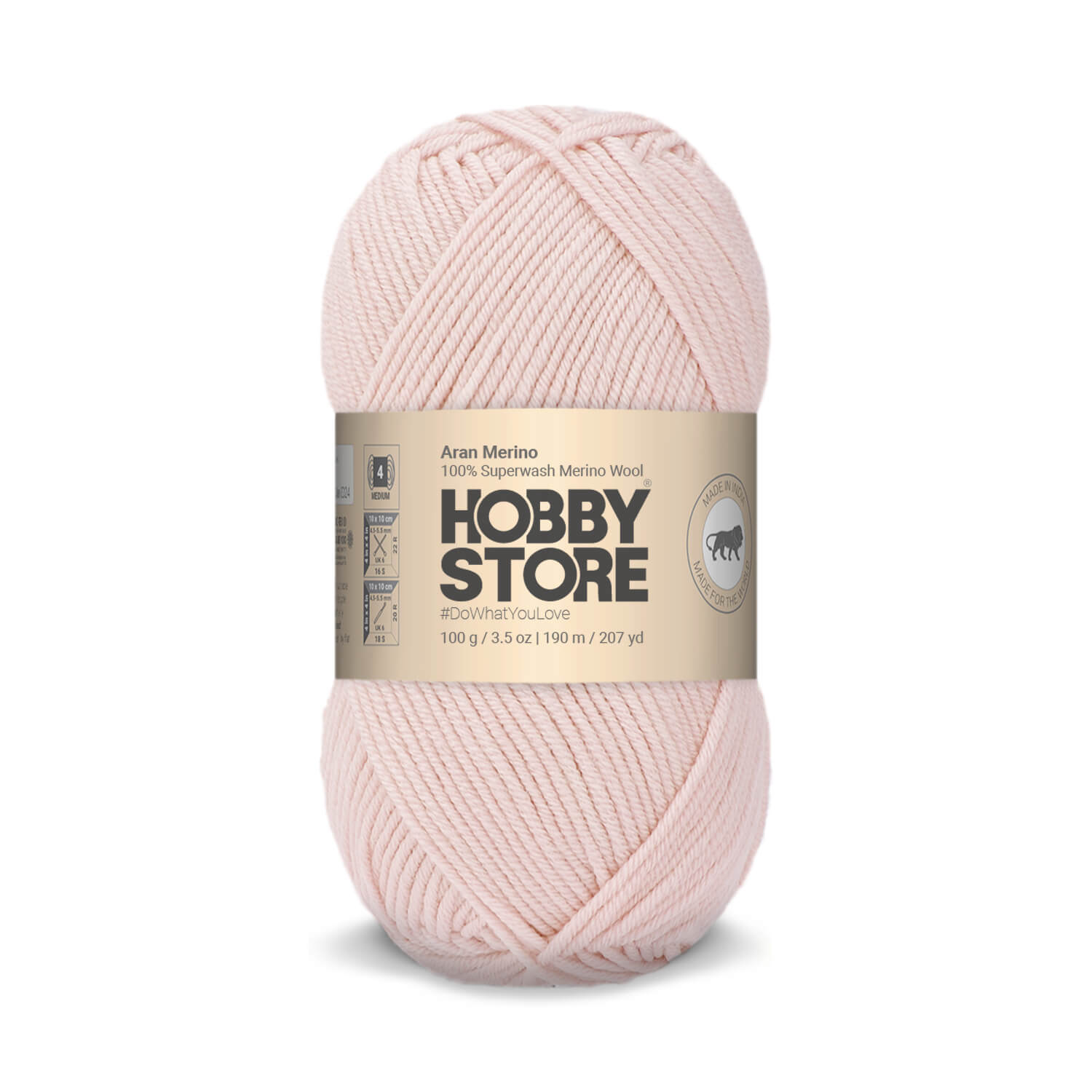 Aran Merino Wool by Hobby Store - Candy Floss AM032