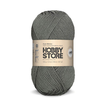 Aran Merino Wool by Hobby Store - Dark Grey AM007