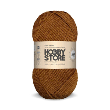Aran Merino Wool by Hobby Store - Just Brown AM015