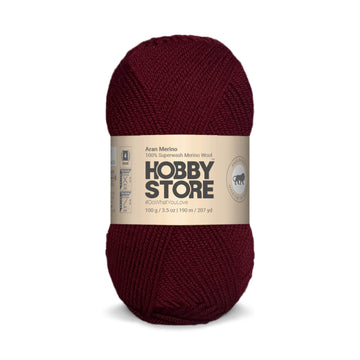 Aran Merino Wool by Hobby Store - Maroon AM009