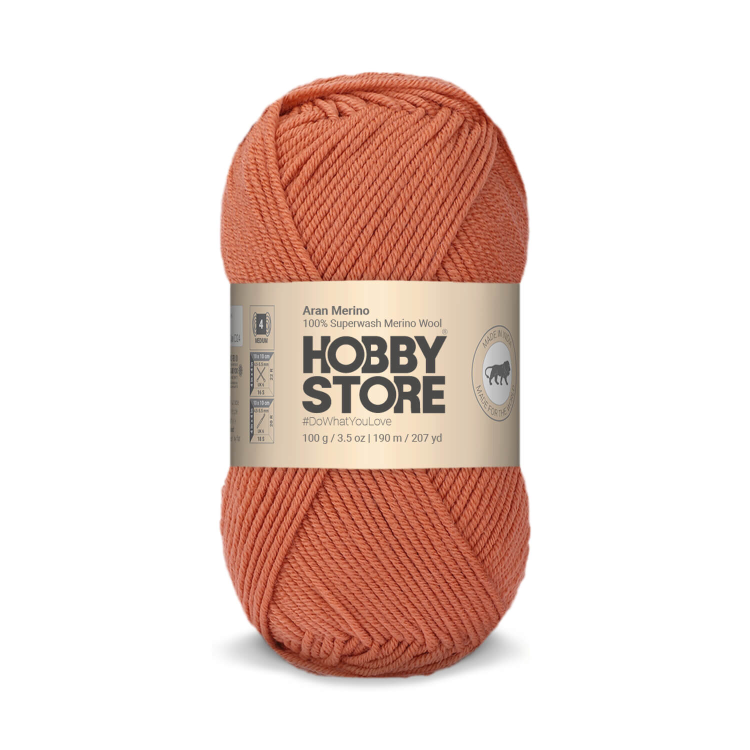 Aran Merino Wool by Hobby Store - Old Rose AM037