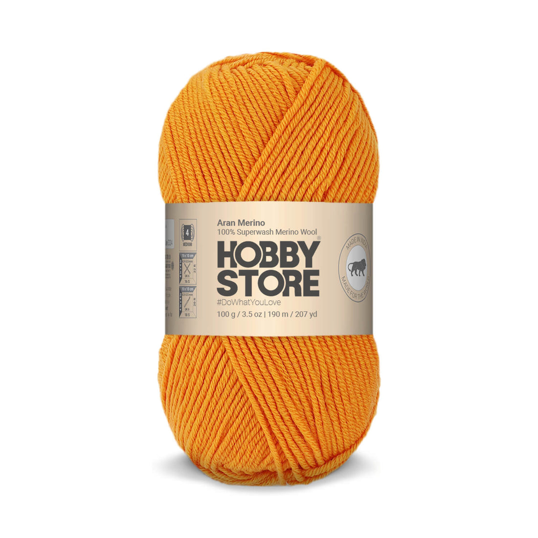 Aran Merino Wool by Hobby Store - Orange Peel AM036