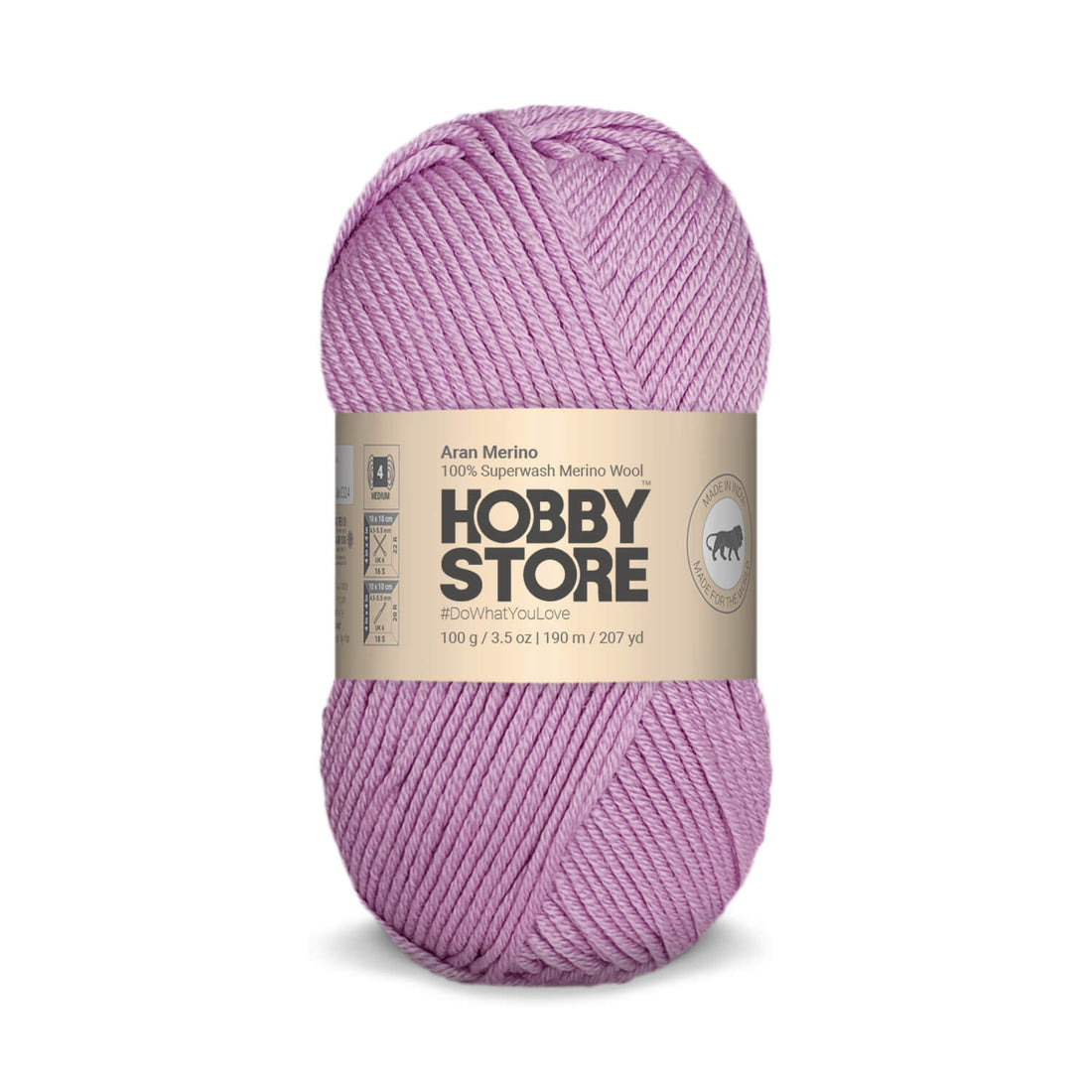 Aran Merino Wool by Hobby Store - Purple AM028