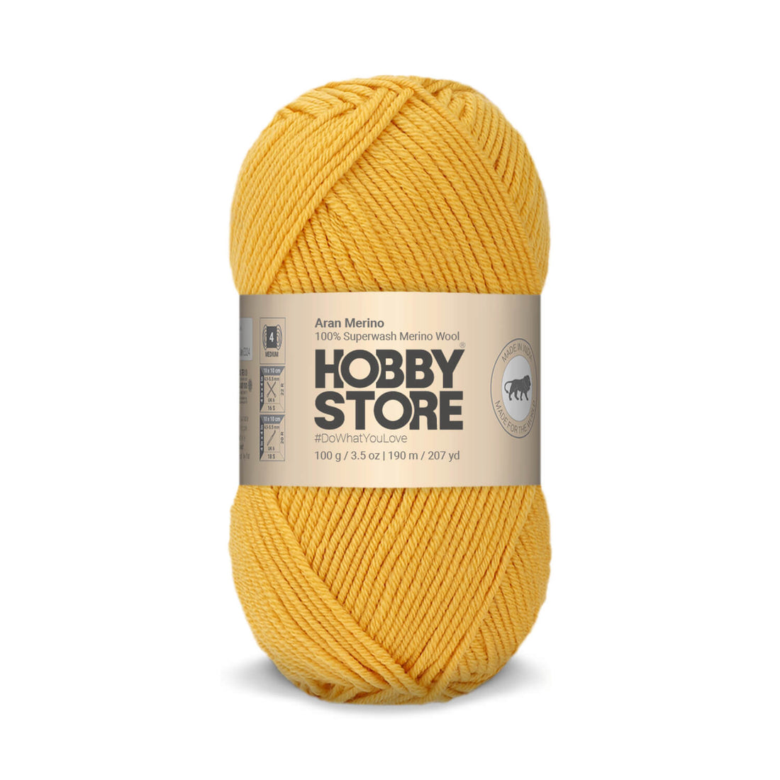 Aran Merino Wool by Hobby Store - Sunshine AM039